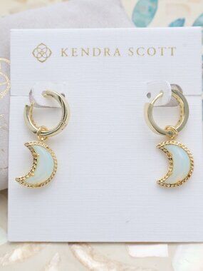 Kendra Scott Moon Convertible Earrings Gold
